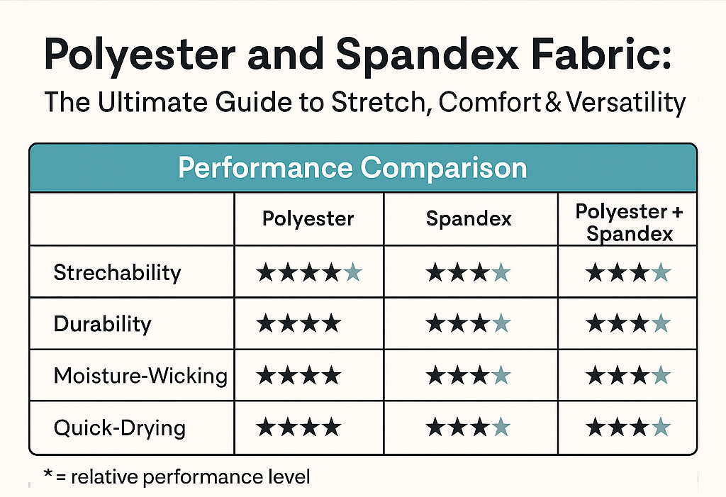 polyester and spandex fabric